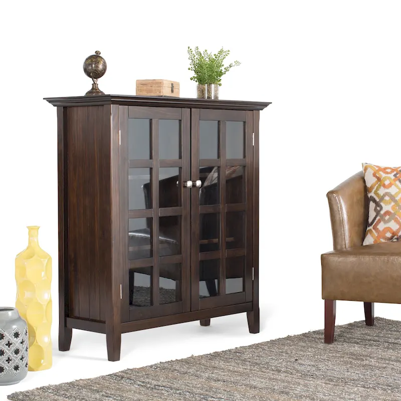 39-in. Solid Wood Storage Cabinet - 39w x 17d x 42.2h