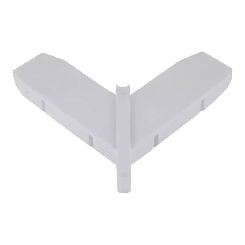 Brixwell Miter Corner Brackets, Nylon Construction, 3-1/8 Height, 3-1/8 Length, 7/8 Inner Width, 1 Overall Width, White Finish
