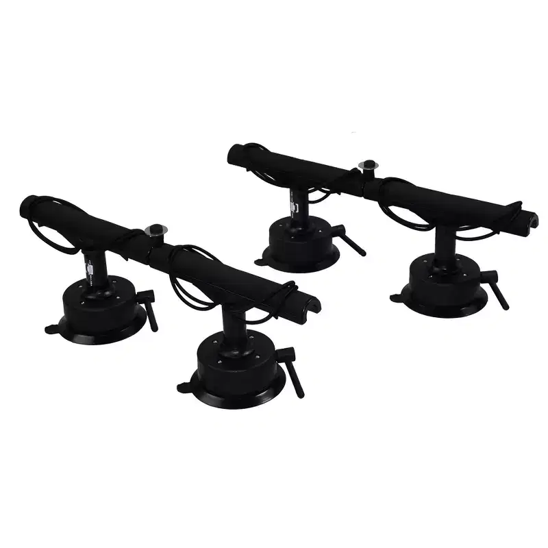 Vac Rac Pro Standard Vacuum Base T Bar Design Rod Rack Holds Up To 8 Rods, Black