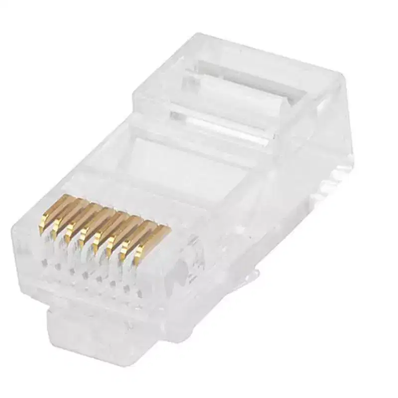 Monoprice 50-pcs RJ45 8P8C Plug for Flat Stranded Cable