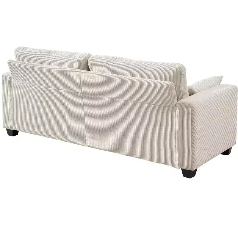 Modern Fabric Upholstered Loveseat with Removable Covers