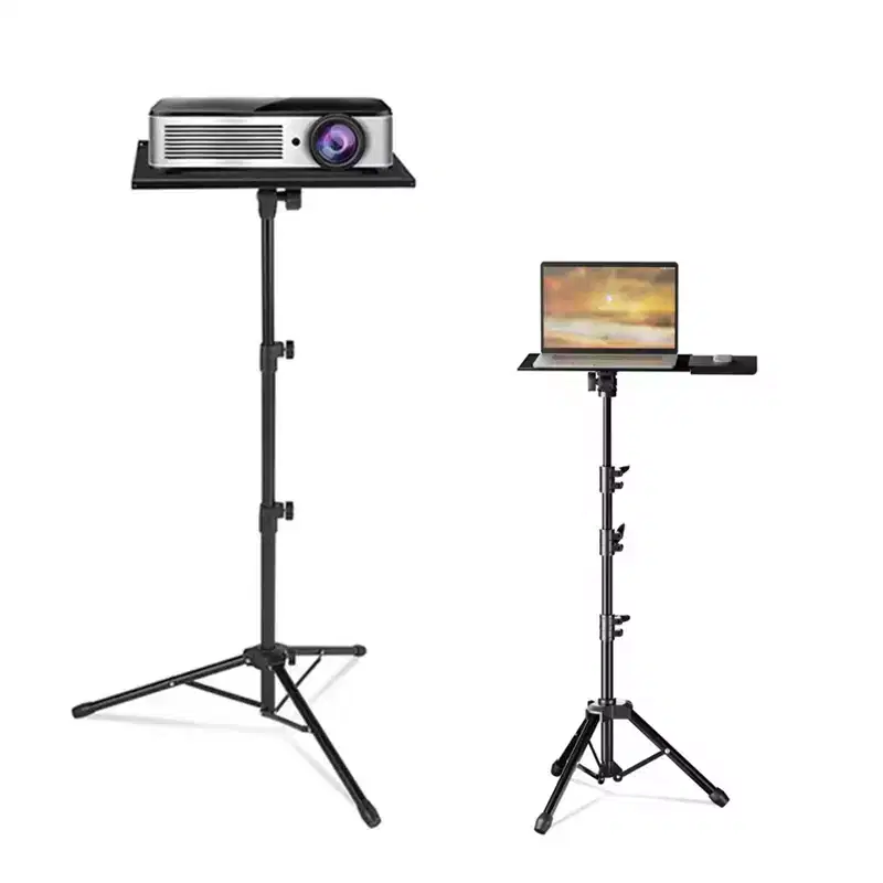 Laptop Stand,Projector Stand,Adjustable Height 26 to 63 in Laptop Tripod Stand, Portable Tripod Tall Floor for Office Home or Studio,360 180 Swivel