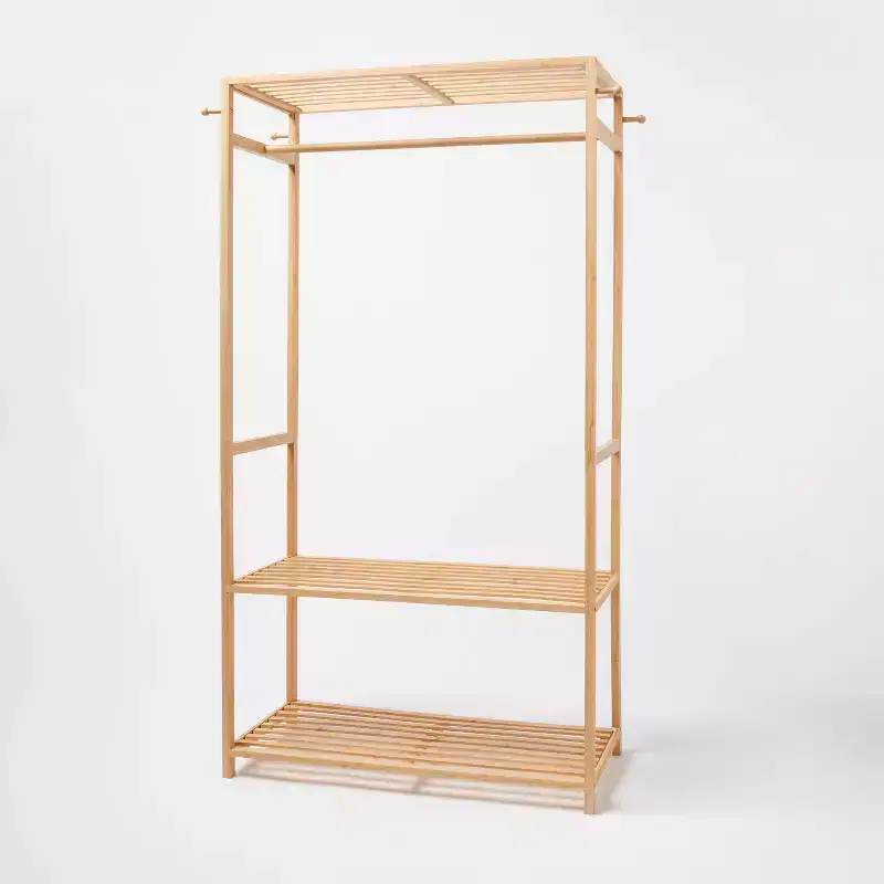 Bamboo Garment Rack with Shelving - Brightroom™
