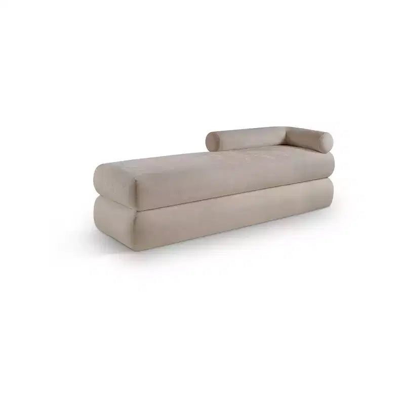 Chenille Fabric Bench