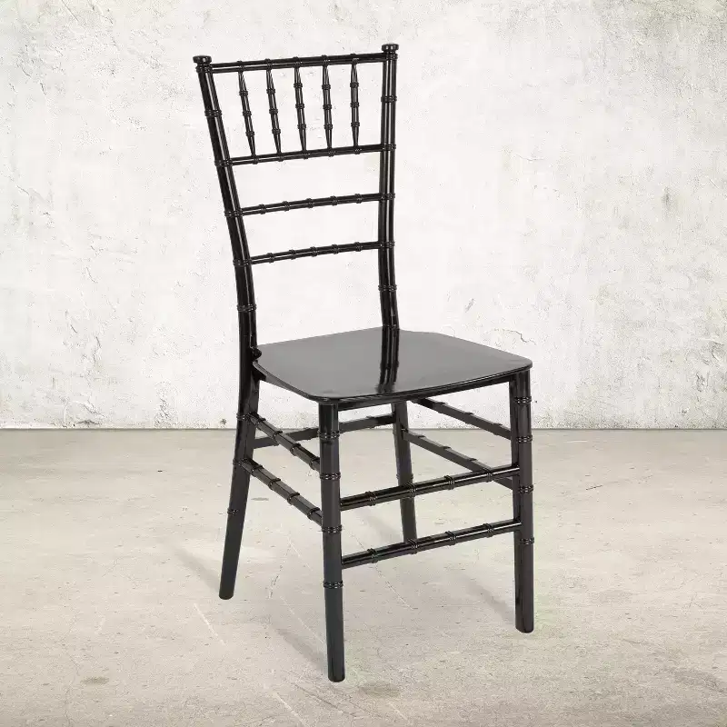 Black / Champagne / Gold / Mahogany / Rose Gold / Silver / White Resin Stackable Chiavari Chair 鈥?Seats 1