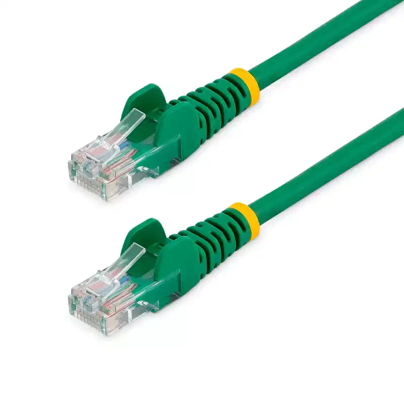 Startech Cat5e Patch Cable - 15 Ft - Green - 45PATCH15GN