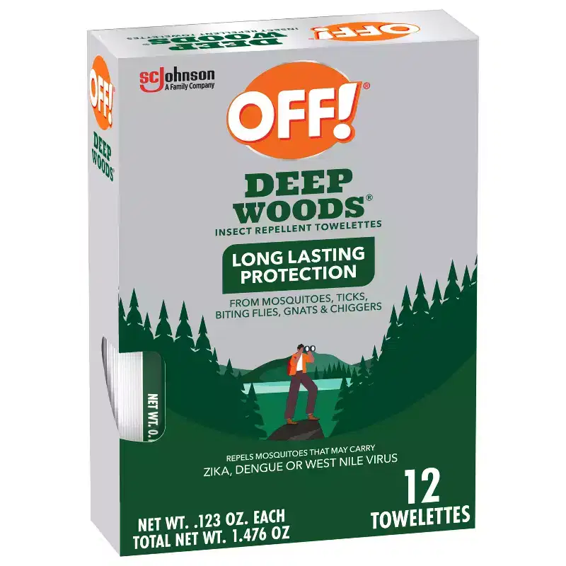 OFF! Deep Woods Insect & Mosquito Repellent Wipes 25% DEET - 12ct