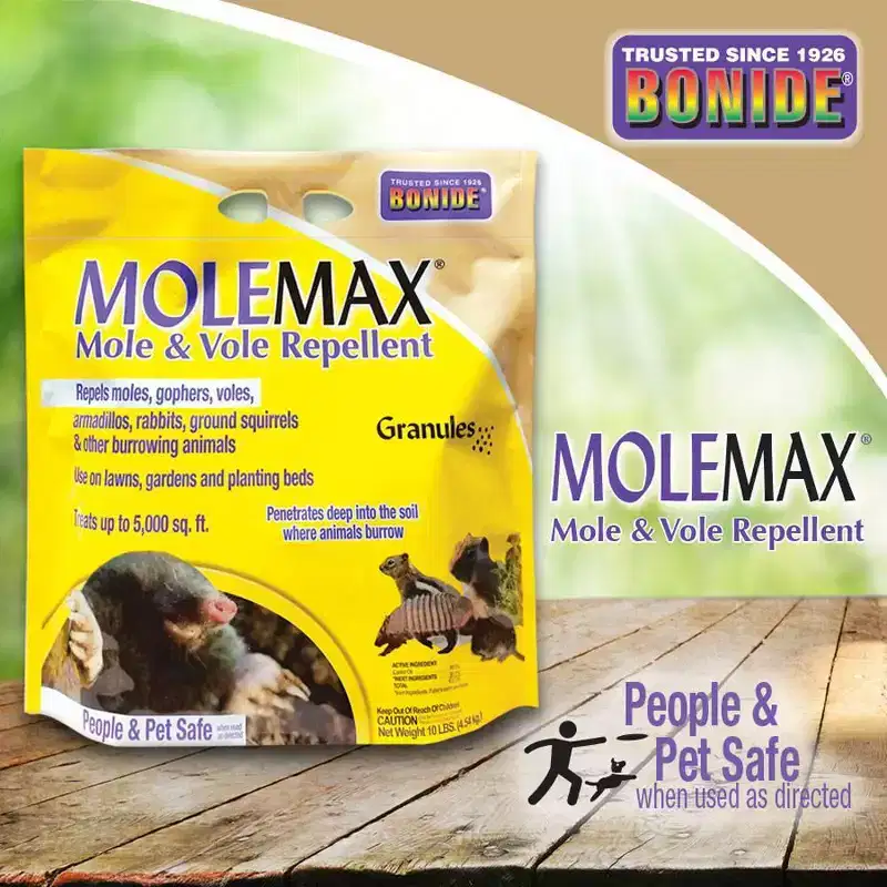 Bonide Molemax Mole & Vole Repellent 10lb Granules