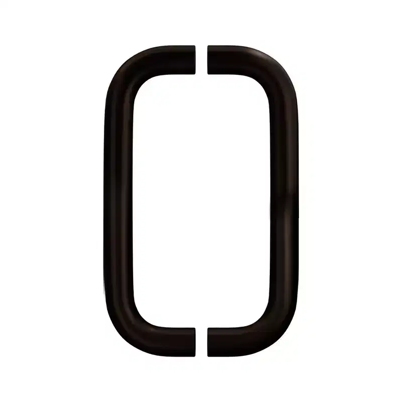 Brixwell 1PL8X8DU Straight Back-to-Back Pull Handle, 8 Mounting Center To Center, Aluminum Material, Dark Bronze Finish