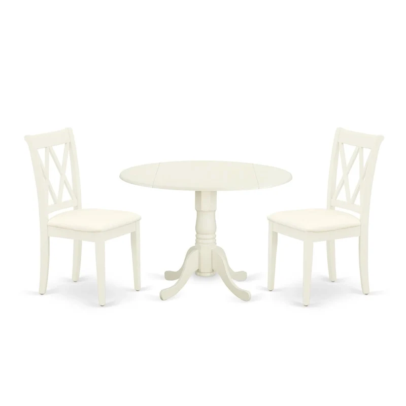 East West Furniture Dining Set - a Dining Table and Dining Room Chairs - (Finish & Pieces Option)