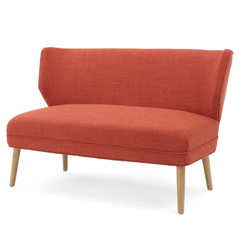 Mid-Century Fabric Loveseat