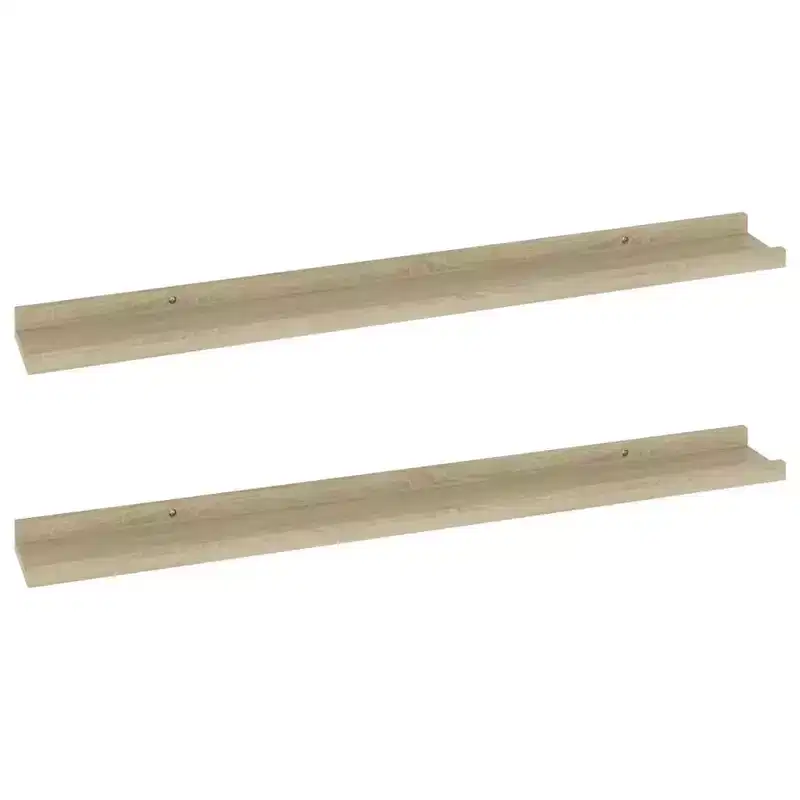 Wall Shelves 2 pcs Sonoma Oak 31.5x3.5x1.2