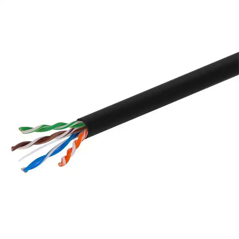 Monoprice Cat5e Bulk Bare Cable - 100 Feet - Black | Network Internet Cord - Copper Ethernet Cable UTP Solid Riser Rated (CMR) 350MHz 24AWG