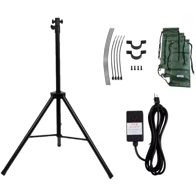 DR. INFRARED HEATER Tripod Stand for DR-338 Infrared Indoor/Outdoor Patio Heater, DR-211, Black