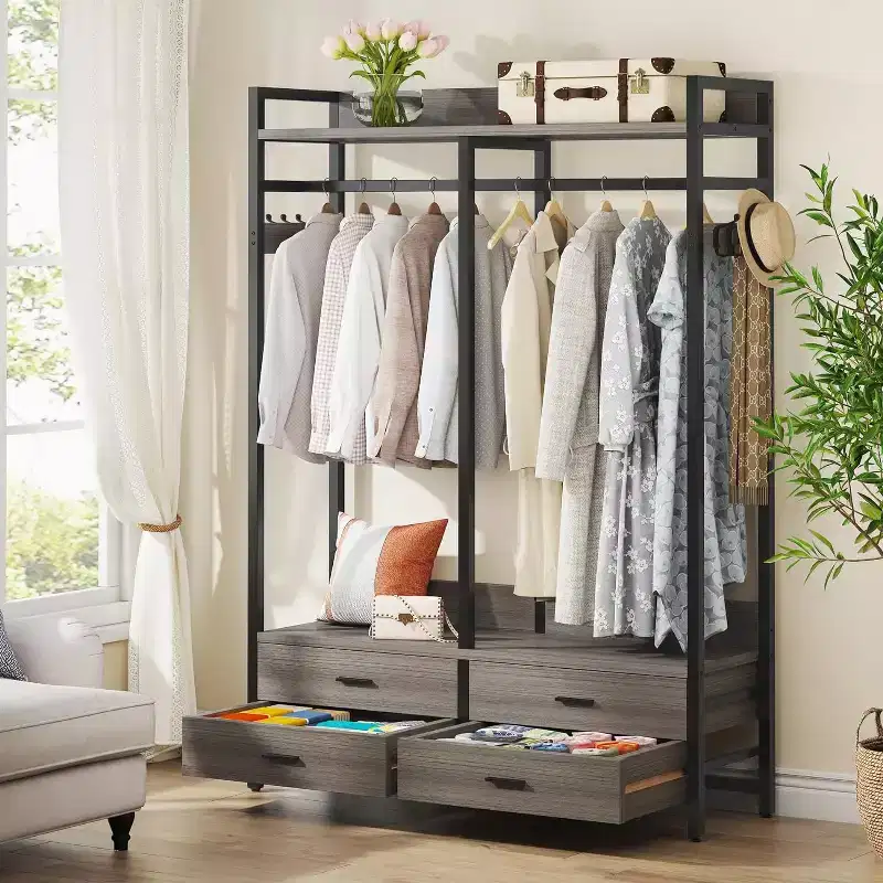 Tribesigns Freestanding Closet Organizer with 4 Drawers
