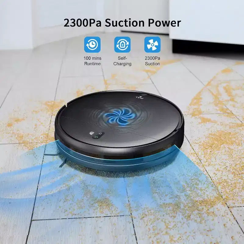 MAMNV BR151 Robot Vacuum and Mop Combo, Robotic Vacuum with APP/Remote, Self-Charging Ideal for Pet Hair