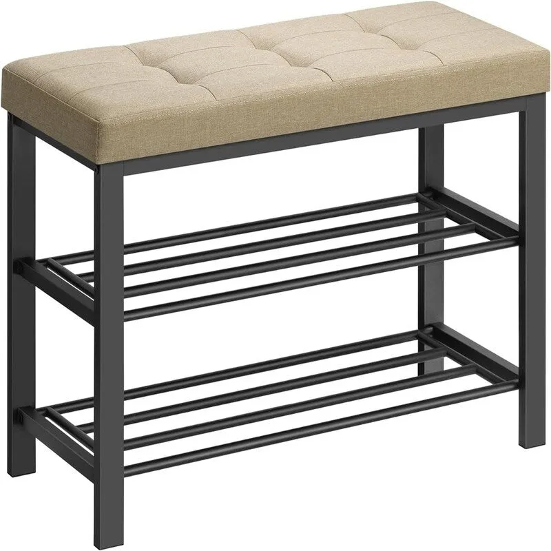 Entryway Bench with Cushion - 12.2D x 31.9W x 19.3H