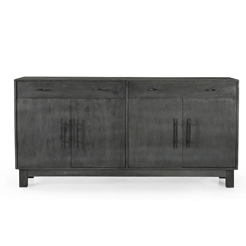 Sparrow Solid Wood 4 Door Sideboard - Gray - N/A