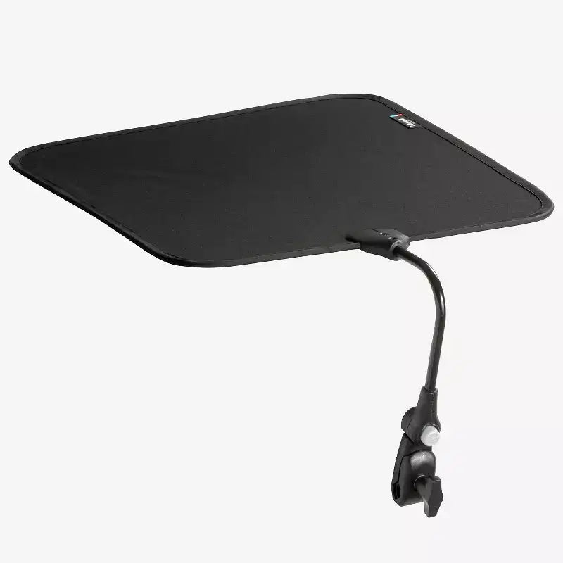 UV-Resistant Adjustable Outdoor Zero-Gravity Chair with Sun Shade Attachment, Black