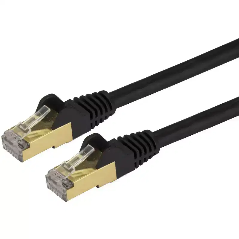 StarTech 25 Ft Cat6a Patch Cable - Shielded STP - 10Gb Ethernet - C6ASPAT25BK