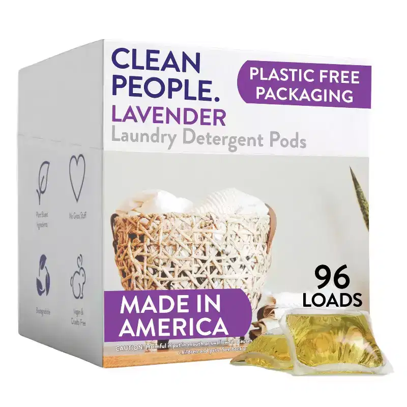 Laundry Detergent Pods - Lavender - Hypoallergenic Laundry Pods - Ultra Concentrated, Recyclable Packaging, Stain Fighting